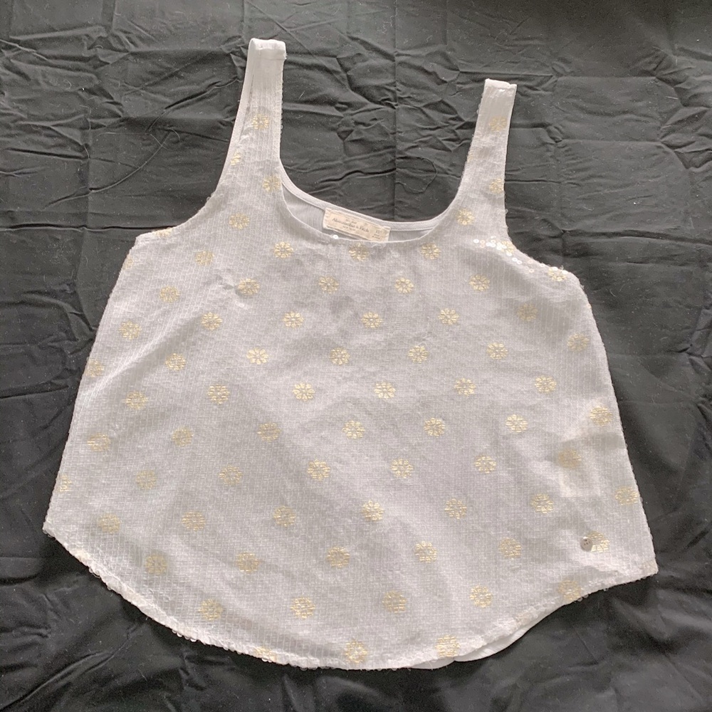 Abercrombie & Fitch Light Grey Gauzy Cami